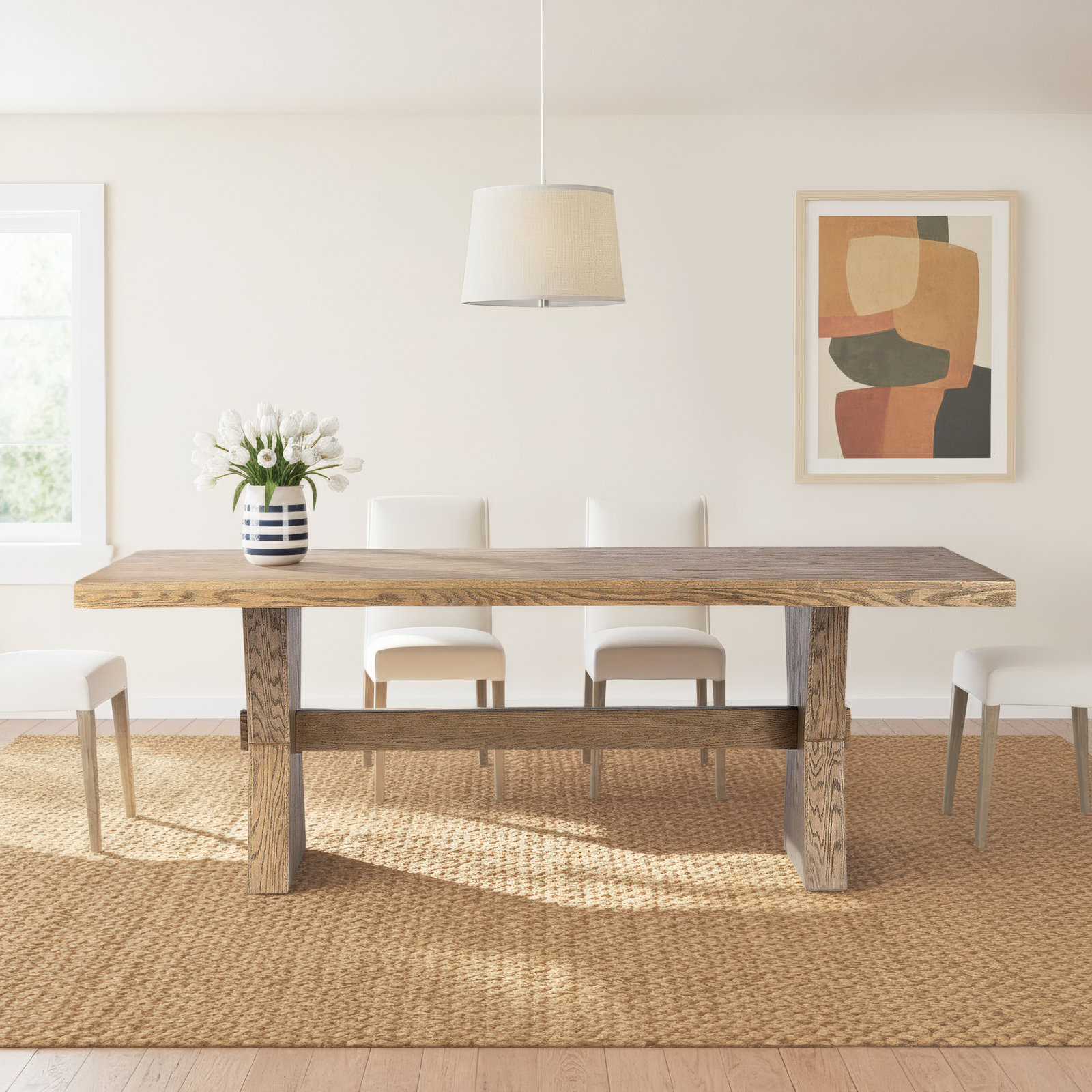 Jarrett 84" Oak Dining Table