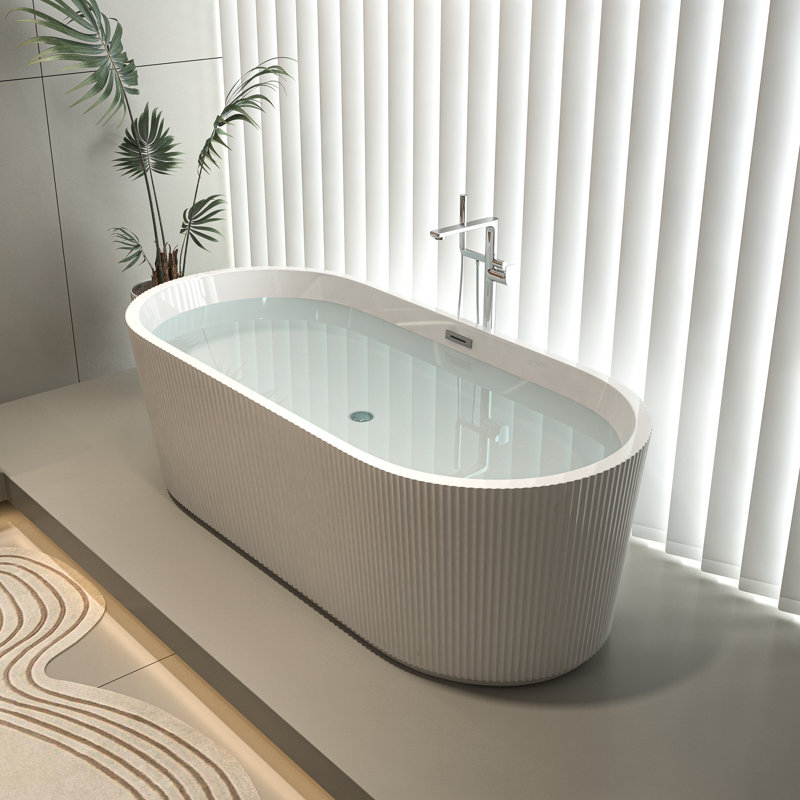 Baignoire autoportante, Crème, crème