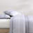 Tommy Hilfiger Bold Stripe Textured Cotton Grey Comforter Set-113930652-113930655
