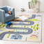 Tapis beige / vert Myatt-1469518931