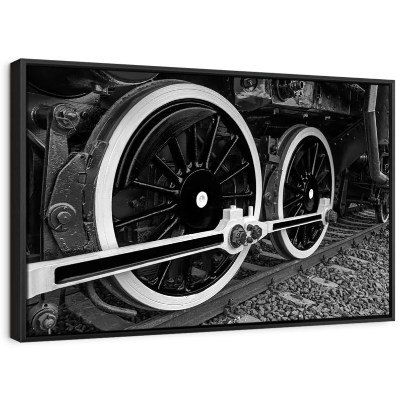 " Train Wheels Wall Art ", 9" H x 13" W