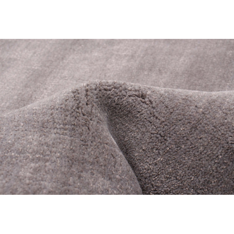 Tapis unique en laine noué à la main gris nouvel âge 5 pi x 8 pi Kashkuli Gabbeh
