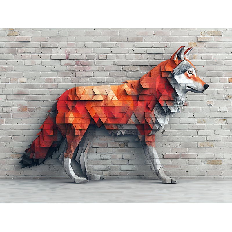 Fox Art Geometric Comforter, Queen Comforter