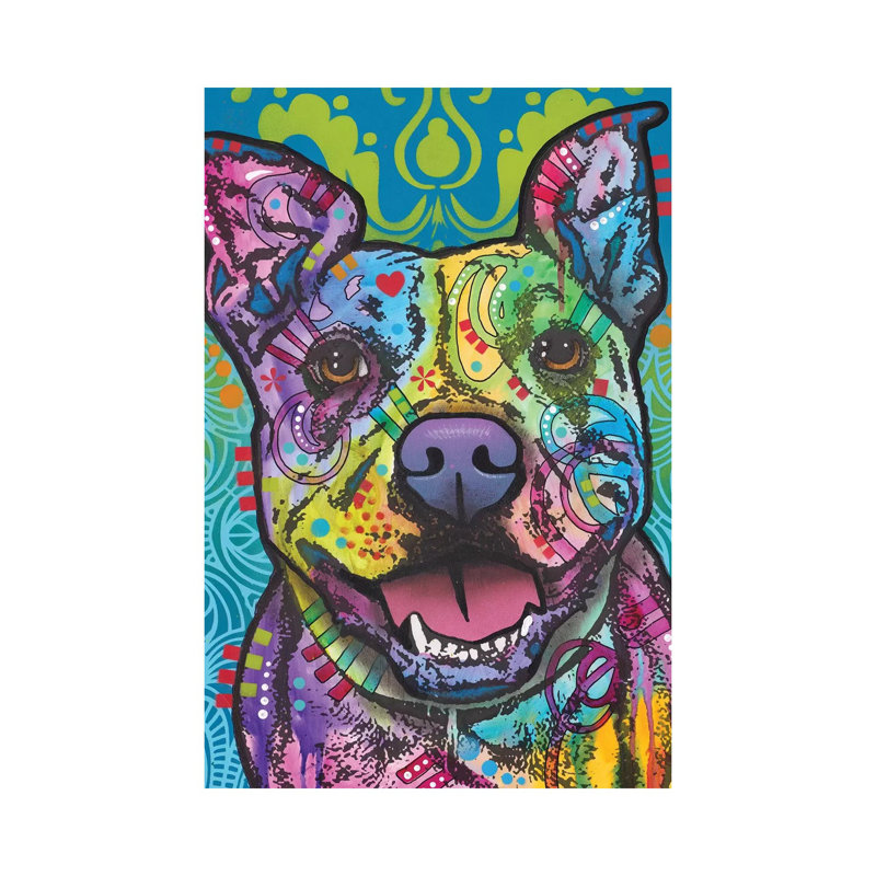 Butters, Pit Bull by Dean Russo - Wrapped Canvas Print, 101.6 cm H x 66.04 cm W x 1.91 cm D