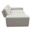 Fauteuil modulaire 2 places avec dossiers réglables Jazz en tissu brun clair Jazz