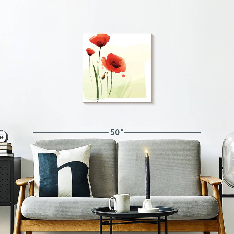 Coquelicots Harnek, H 20 po x l 20 po
