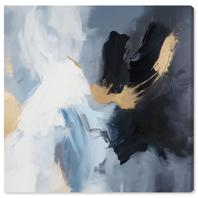 Art Remedy Gray Abstract Canvas Monochrome Magic