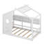 Lit sur pied pour enfant, lit Montessori pour enfants avec tablette de rangement, lit de jeu avec toit-58022010-58022011