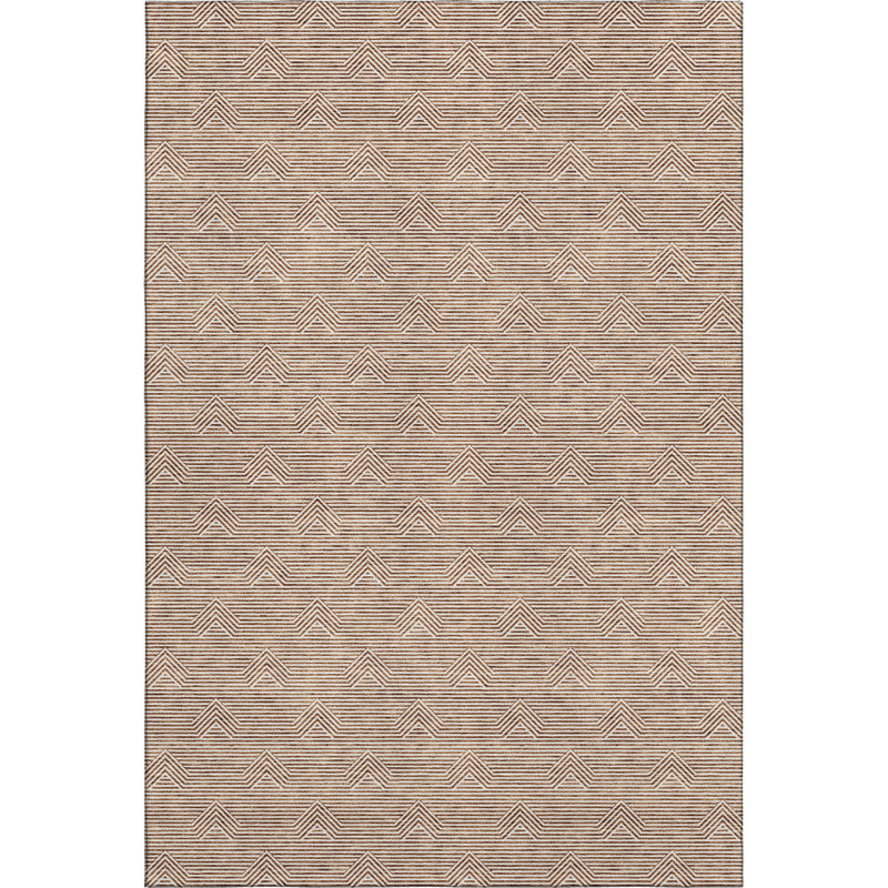 Premium Machine Washable Prisco Paprika Rug, Rectangle 2'6" x 3'10"