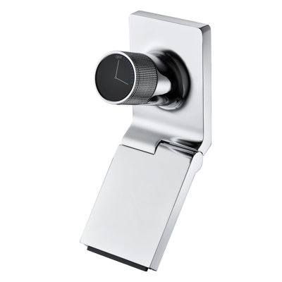 Sumerain Adjustable Aerator Wall Mount Bathroom Sink Faucet With Swiveling Waterfall Brass Spout