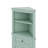 Triangular Corner Cabinet With Triple Drawers And Customizable Shelves-565974137