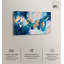 Toile dorée et turquoise, art abstrait bleu par Art Remedy-107442333-107442329