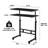  Side Table Mobile Standing Desk Adjustable Height Portable Laptop Table, Tv Tray Computer Workstation Sofa Bed Table For Home Office, Desktop 23.7" L X 15.8" W-859699263