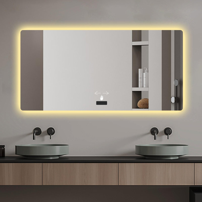 Miroir de salle de bain mural, 48 po x 32 po
