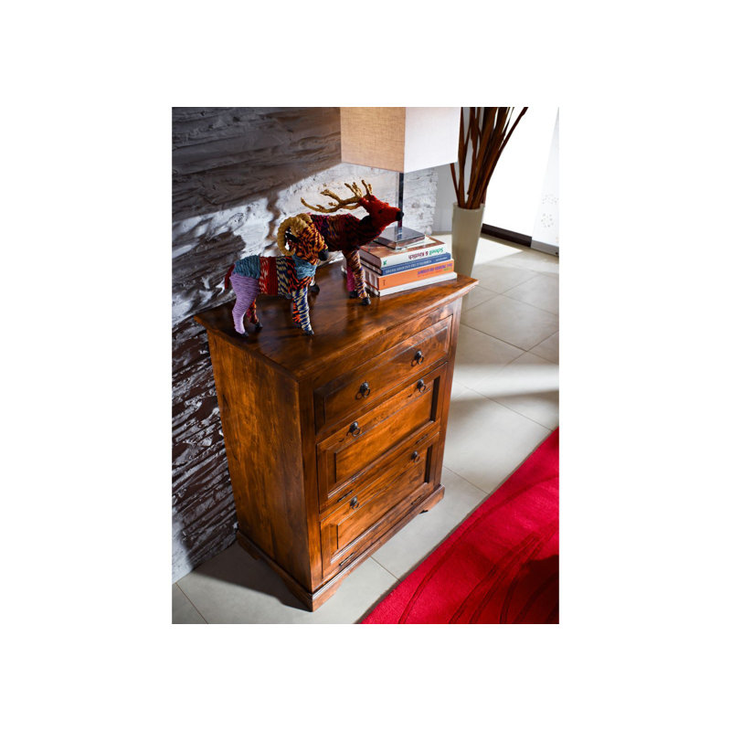 Oxford Solid Wood 80cm W 1 - Drawer Chest of Drawers