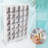 1 Pcs Shot Glass Display Case For Wall 30 Slots Case Wooden Shot Glass Holder Display Rustic Shelf Collection Display Rack Freestanding.Old White