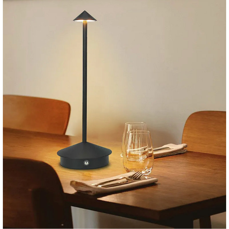  Lampe de table à DEL rechargeable Regalia | Intensité réglable, imperméable, moderne, plusieurs couleurs, Brun
