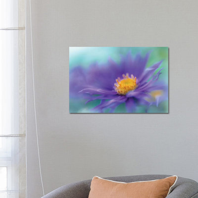 Gold And Purple In The Mist V by Gillian Hunt - Wrapped Canvas Print