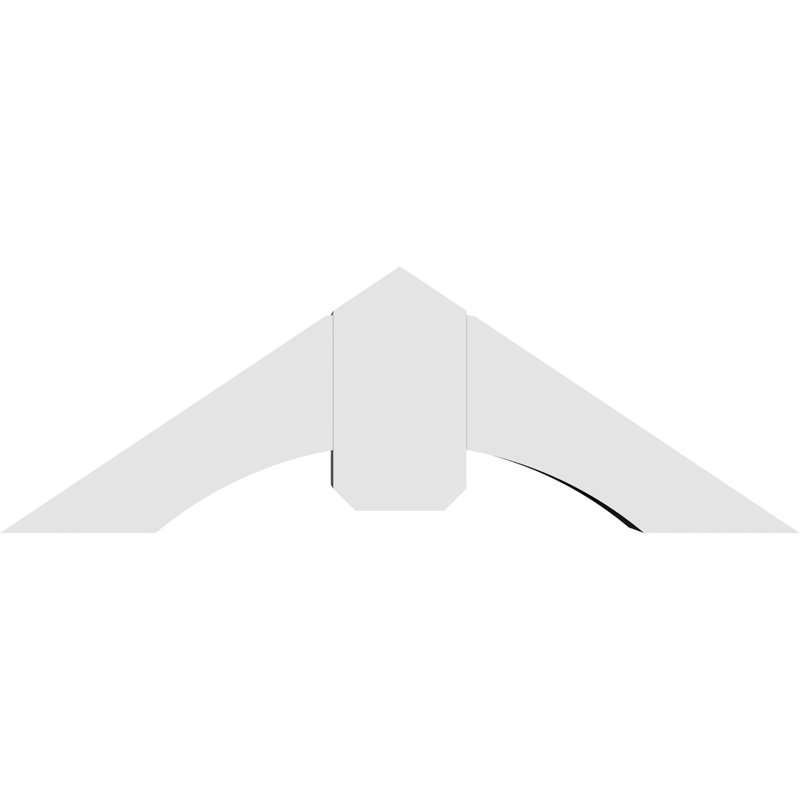Support pour pignon en PVC Archdale, H 12 po x l 36 po (pas: 8/12), P 6 po x F 6 po
