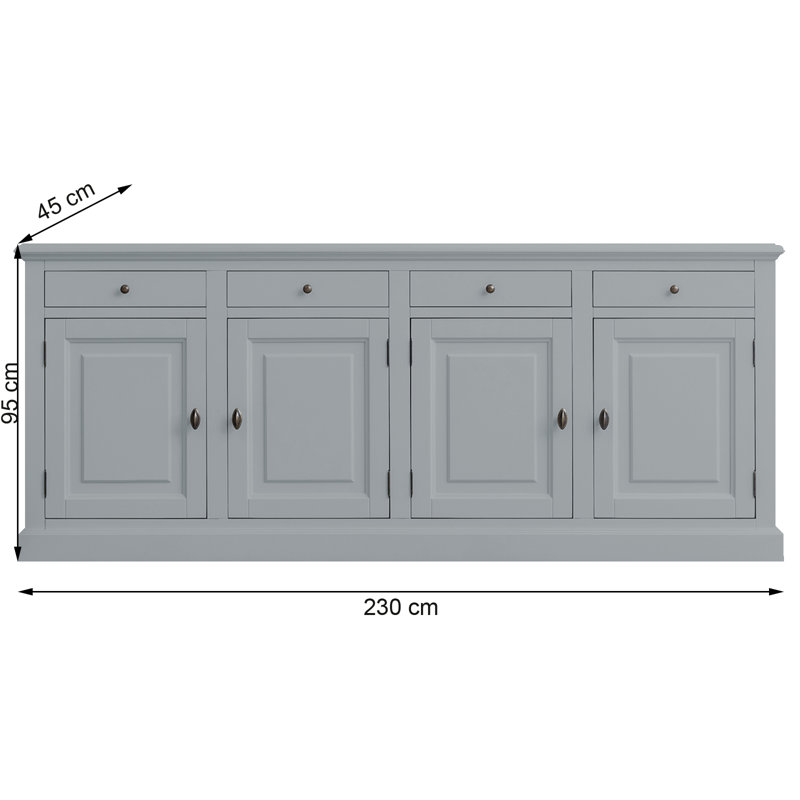 Chapne 230cm Sideboard, Gray