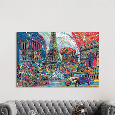 Paris Pop Art by P.D. Moreno - Print on Canvas