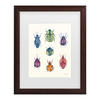 Bolog Yvette St. Amant Beetle Chart Matted Framed Art