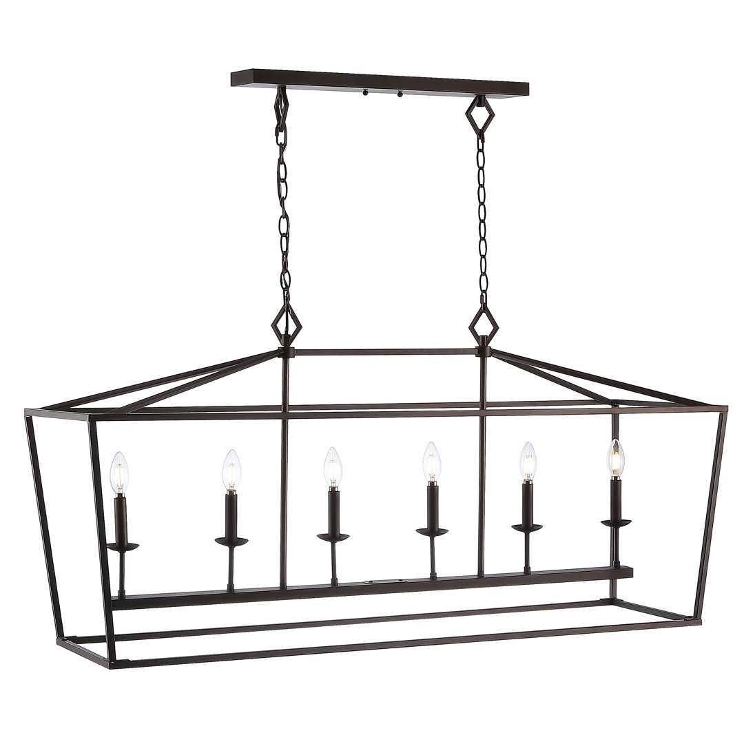 Feitoza 6 - Light Oil Rubbed Bronze Kitchen Island Pendant Gracie Oaks