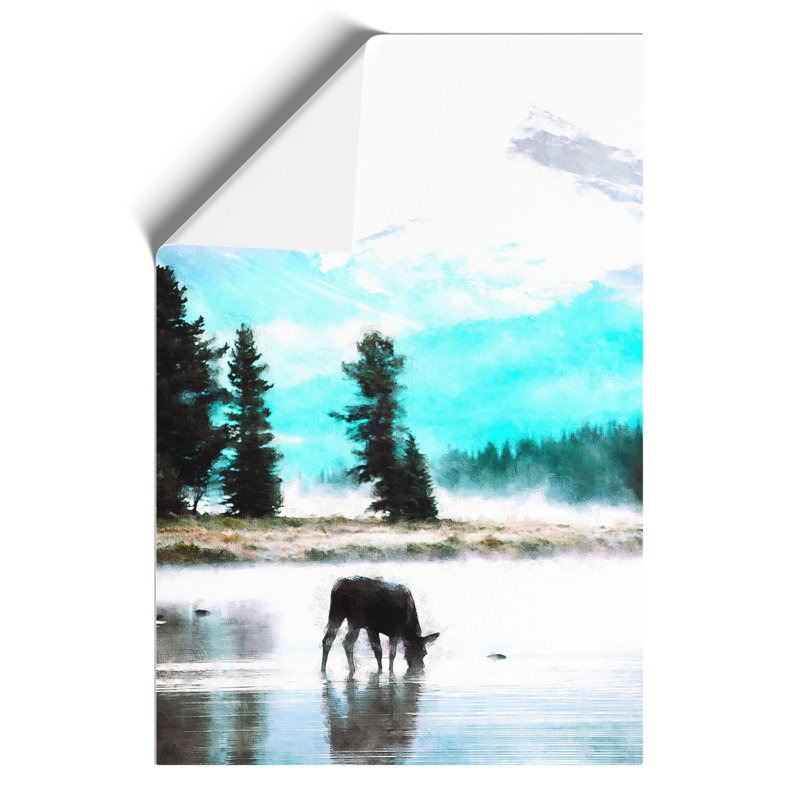 Donkey Painting - Frameless Print, 30cm H x 21cm W x 0.1cm D