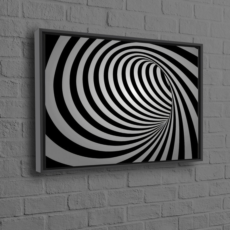 Abstract Swirl Wall Art On Modern Canvas For Trendy And Contemporary Home Decor Personalized Wall Gift, 20 cm H x 30 cm W