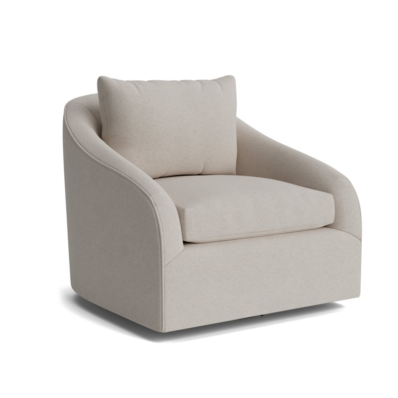 Laurel Swivel Chair, Performance Boucle - Dove Gray