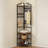 Corner Hall Tree, 71.3 in Coat Rack with Hooks, Top Shelf & Steel Frame, Freestanding Clothes Shoes Rack Storage Organizer with Anti-Tip Set, Adjustable Non-Slip Feet for Entrance Closet Office