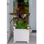 Boîte à fleurs blanche en vinyle
