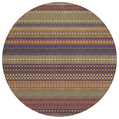 Tapis d'intérieur rond 8 po