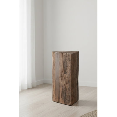 Ronna Triangle Wood Side Table