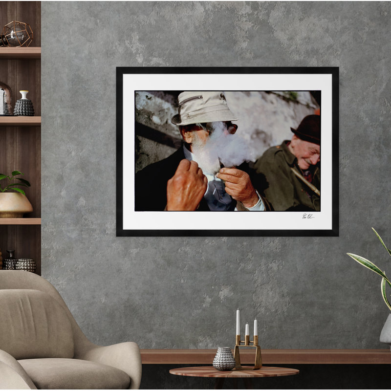 Smoke Signals from A Pipe I Framed Photographic Print