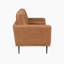 Ensemble de canapé 3 pièces à accoudoirs carrés en microfibre poli Mid-Century 3 pièces