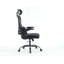 Chaise de bureau ergonomique en filet, chaise de bureau à haut dossier avec accoudoirs 3D, soutien lombaire vers le haut et le bas, chaise de bureau pivotante pour ordinateur avec appui-tête réglable en 2 dimensions, fonction d'inclinaison noire
