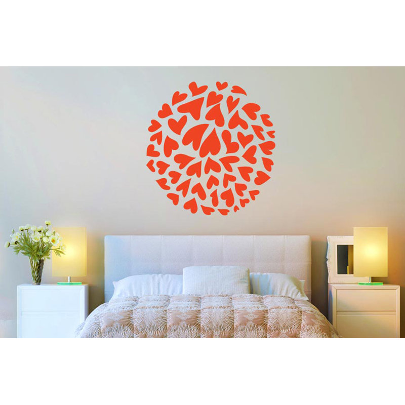 Abstract Non-Wall Damaging Wall Decal, Shiny Silver