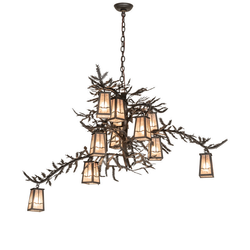 52" Wide Valley View 12 Light Chandelier