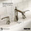 8 po Karran Woodburn Robinet de salle de bain à 2 poignées avec drain escamotable assorti-62934976