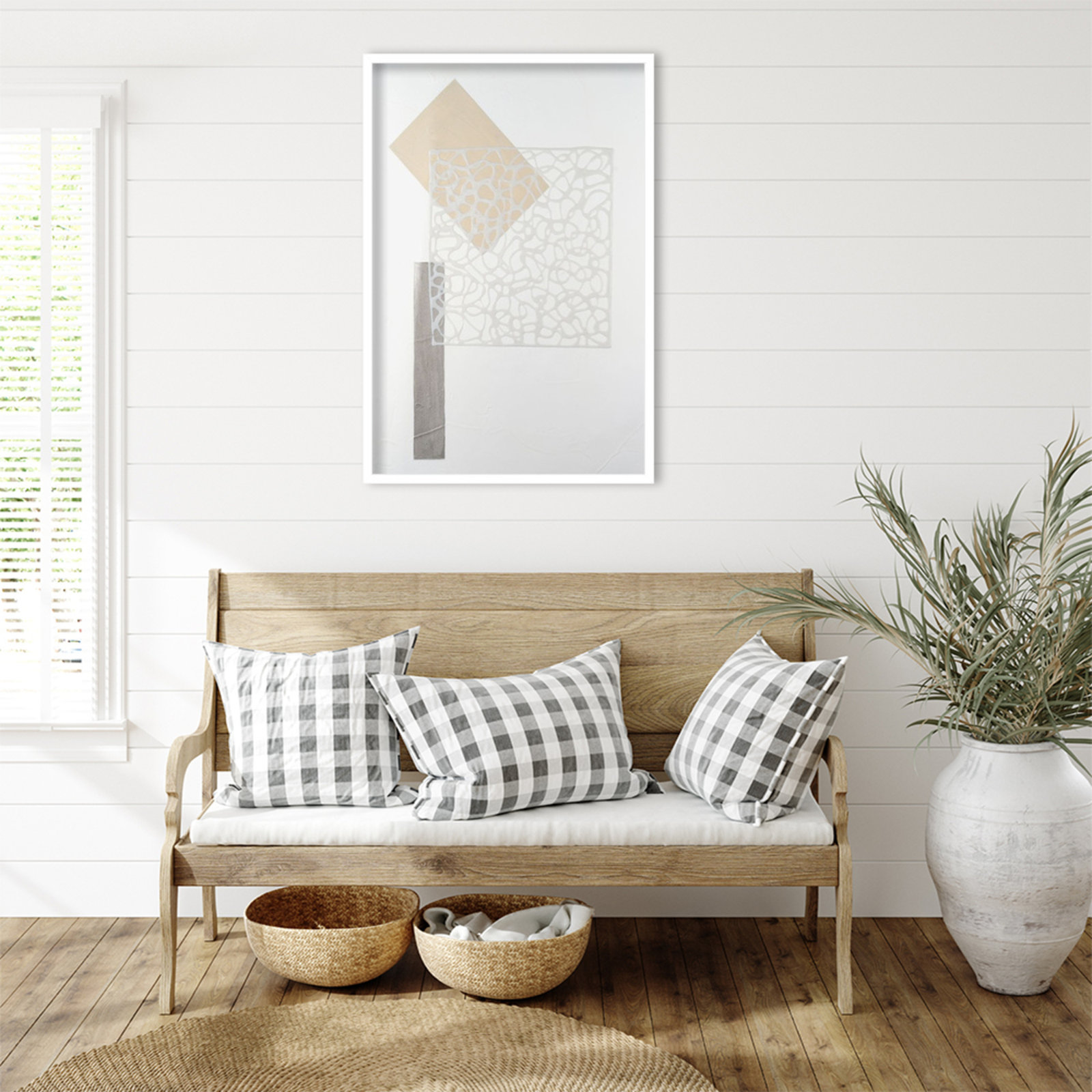 Nooks and Crannies No. 3 Print, 33" H x 23" W, White