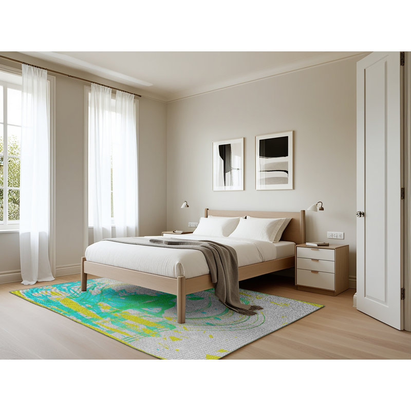 Abstract Indoor Rug, Rectangle 5' x 7'