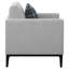 Fauteuil d'appoint Jared gris clair