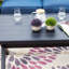 Ensemble de conversation pour causeuse et table basse avec coussins bleus Stradford-288302411