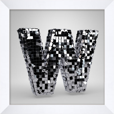 Disco Letter W Print by Mat Sanders