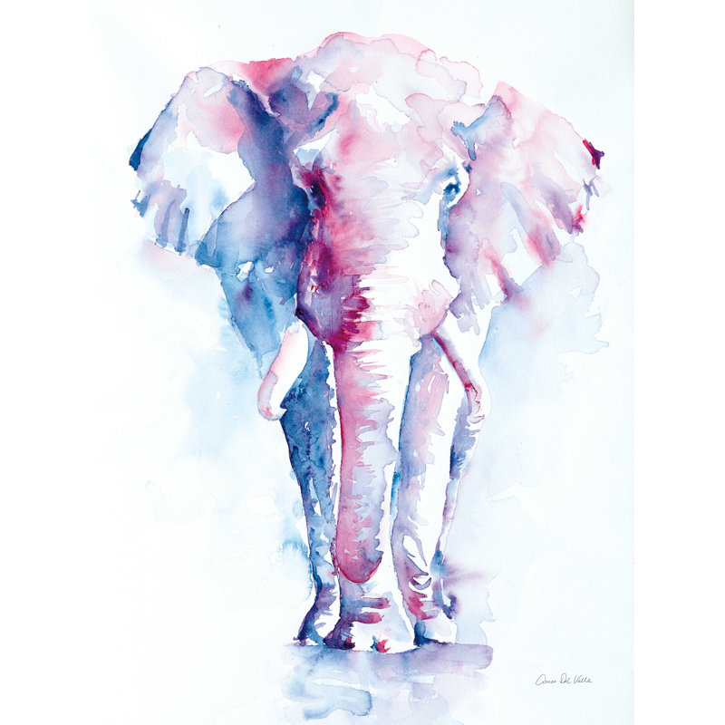 Un éléphant n'oublie jamais, H 40 po x l 30 po