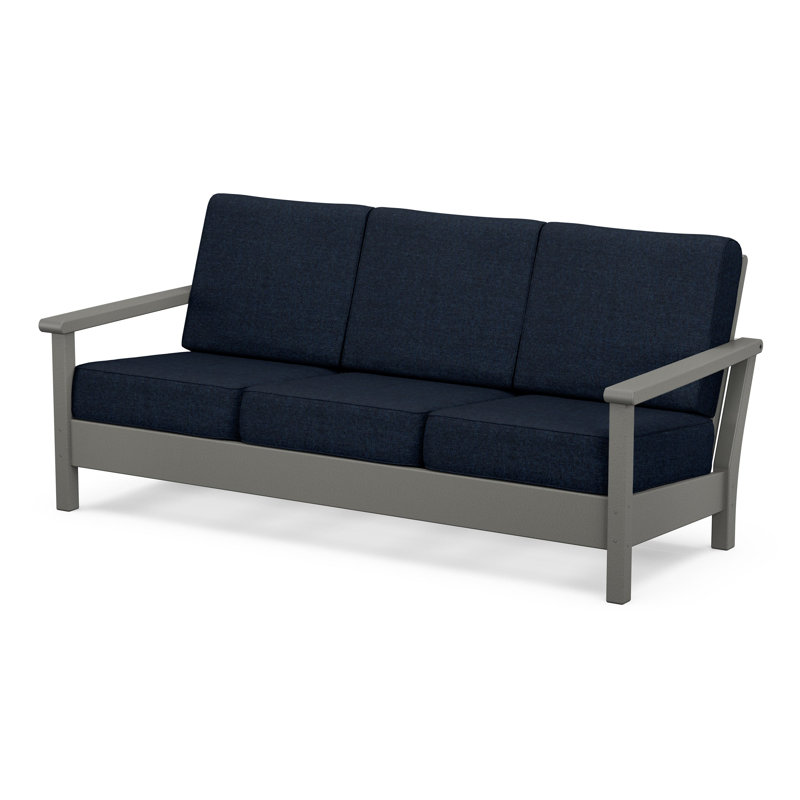 Harbour Deep Seating Sofa, Marine Indigo, Slate Gray