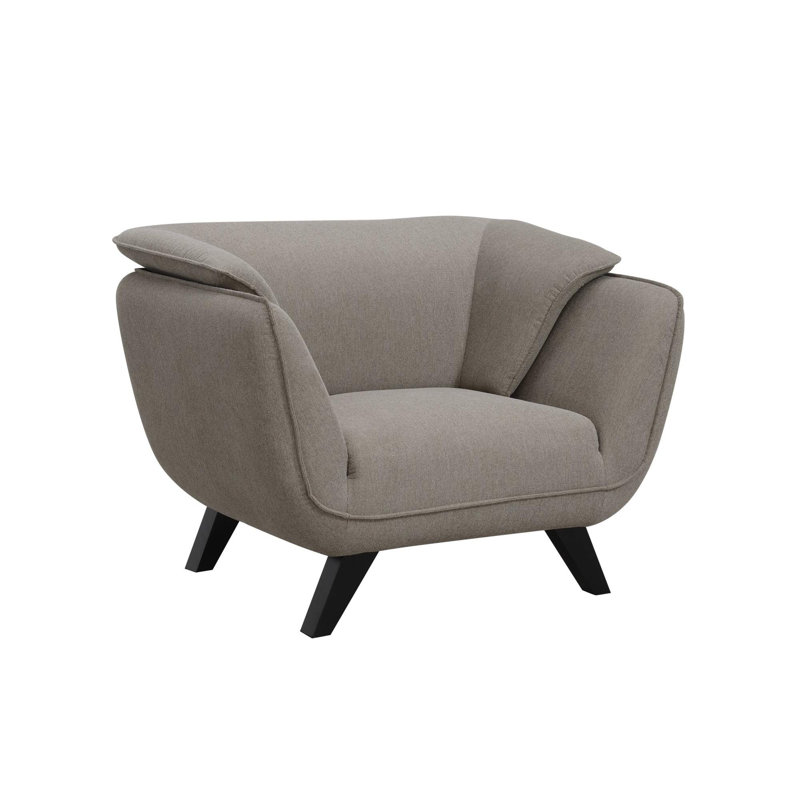 Fauteuil d'appoint moderne, Brun