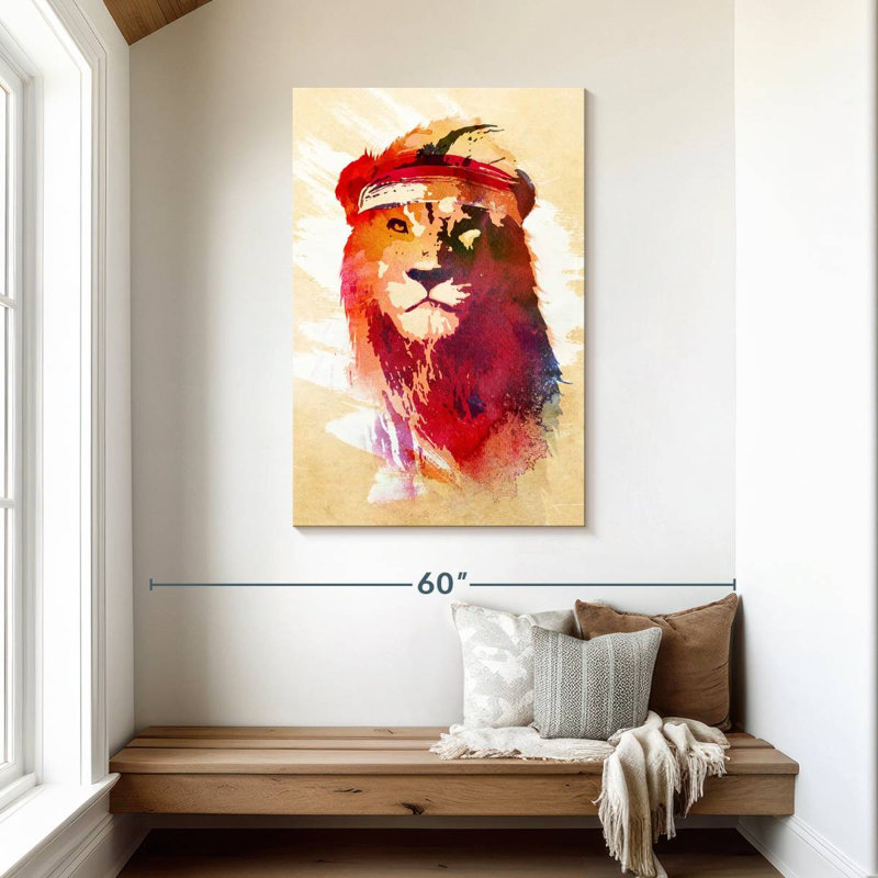 Brampt Gym Lion, 45" H x 30" W