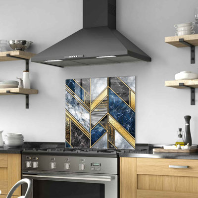 Elegant Decorative Tempered Glass Painting, 23.6 x 23.6 inches | 100% Tempered Glass, Thickness: 0.16 inches | Perfect for Home Decor, Living Room & Office | Modern Art Piece, Durable & Stylish